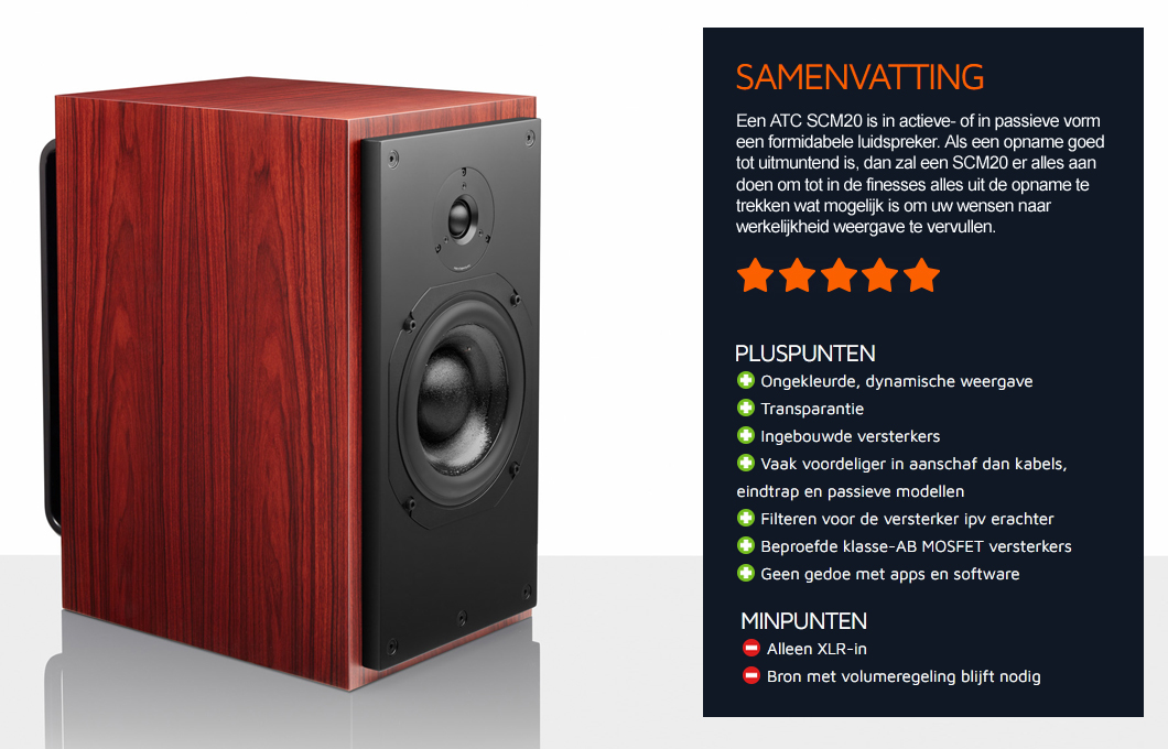 Review ATC SCM20ASL actieve monitoren: luisteren bij Helios